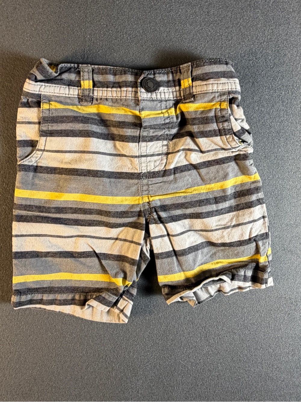 Garanimals Striped Shorts in Gray, Yellow